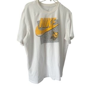Rowan University Nike Tee Shirt Sz LG White Yellow Maroon Whoo RU Men's Dri-Fit
